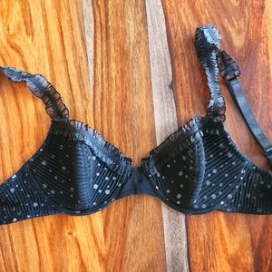 Sexy Lacey Polka Dot Bra, 32B, Underwire, Beautiful, Pretty